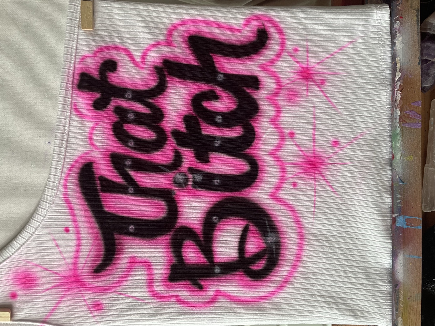 Custom airbrush work by Tina Cozart