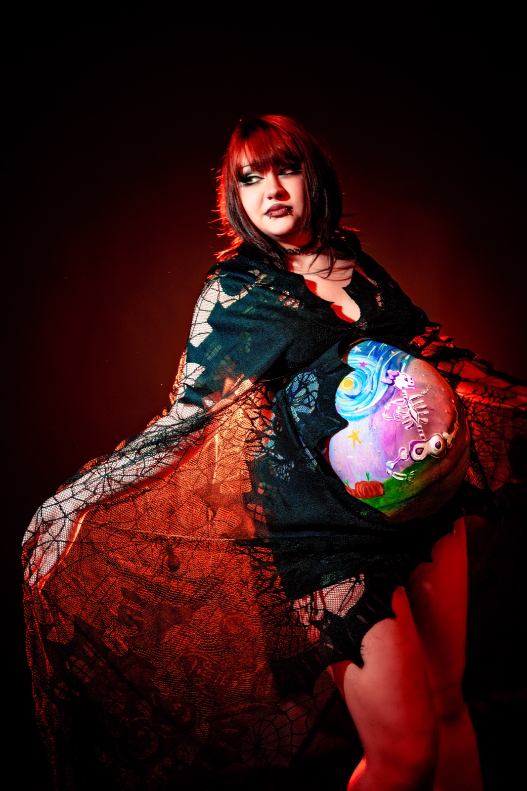 Atlas — UV body art by Tina Cozart