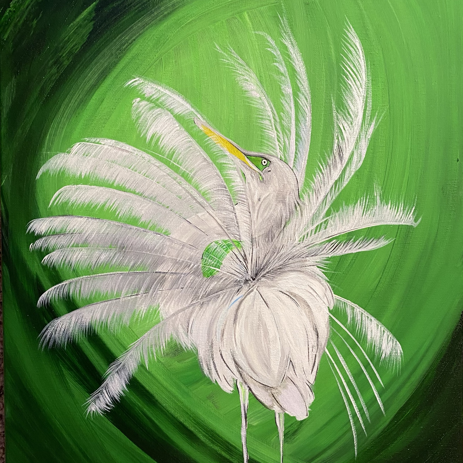 Plume — an original painting by Tina Cozart